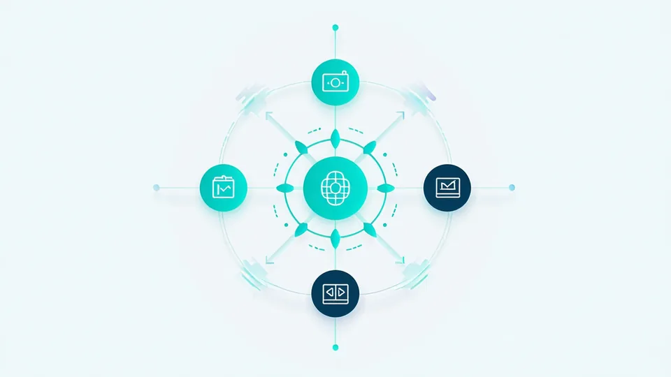 Diagram showing CollabVyn capturing decisions from Slack, Notion, and Loom