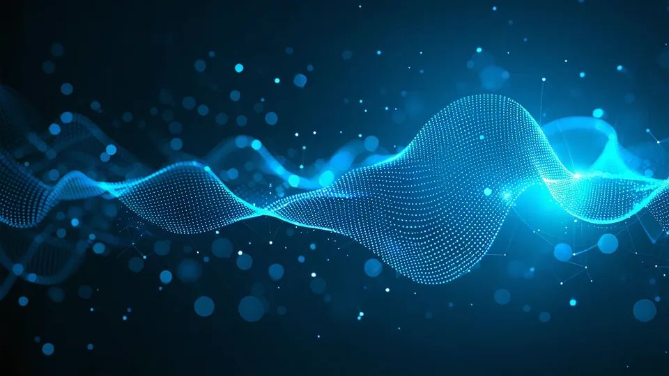 Abstract visualization of semantic search across a knowledge graph